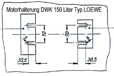 DWK LOEWE Grundfos Motorhalterung Druckwasserkessel Killus-Technik.de