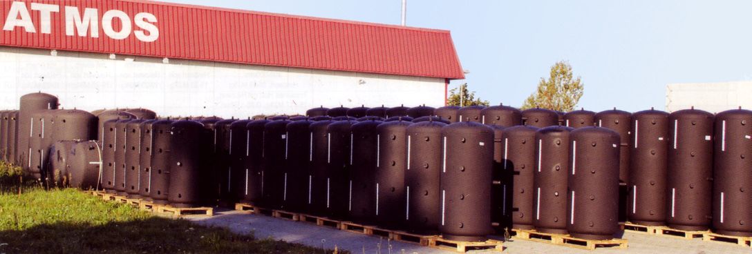 Pufferspeicher Lager beim ATMOS Zentrallager Killus-Technik.de