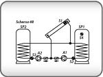 Schaltschema Solar- und Heizungsanlage Dreikreis Universalregler UVR63 Technische Alternative Drain-Back Killus-Technik.de