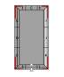 Preview: Aktion - Silotec Holzpellets-Lager HPL 165 im Stahlgestell - Grundfläche 0,98 x 1,95 m - max. 2,1 t