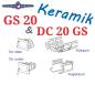 Preview: ATMOS GS 20 (DC 20 GS) Keramik Set komplett