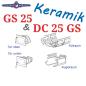 Preview: ATMOS GS 25 (DC 25 GS) Keramik Set komplett