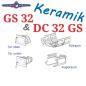 Preview: ATMOS GS 32 (DC 32 GS) Keramik Set komplett