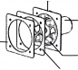 Preview: ATMOS Lüftermotor-Set Typ UCJ 4C52 für alle Holz-, Pellet-, Kombikessel und Kohlevergaser