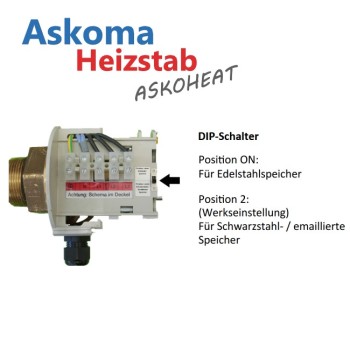 Preview: Askoma ASKOHEAT AHIR-BI-S-6.0 Einschraub-Heizkörper 6 kW Preview: DIP Schlater