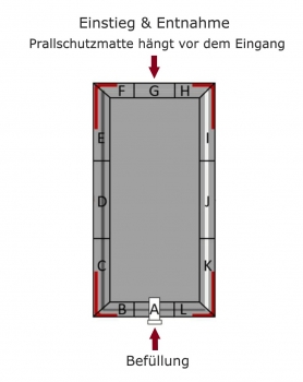 Aktion - Silotec Holzpellets-Silo HPS 200 - Grundfläche 1,65 x 1,65 m - max. 2,6 t