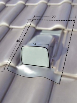 Dach Rohrdurchführung Typ TON-DACHZIEGEL