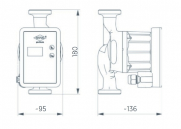 WITA go.future 2 – 60 LCD Hocheffizienzpumpe 6 m DN25 180 mm Heizung & Solar