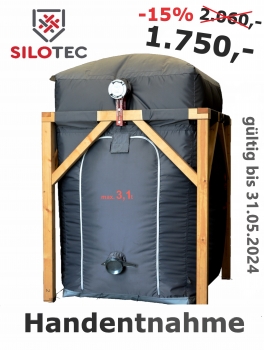 Aktion - Silotec Holzpellets-Lager HPL 165 im Holzgestell - Grundfläche 1,65 x 1,65 m max. 3,2 t