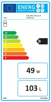 Effizienz-Kombispeicher 300/100 mit 1 Wärmetauscher im Brauchwasserspeicher