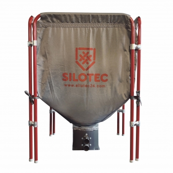 Tragbares Silotec Holzpellets-Silo MIDI - für 300 kg Pellets - Saug- oder Schneckenentnahme