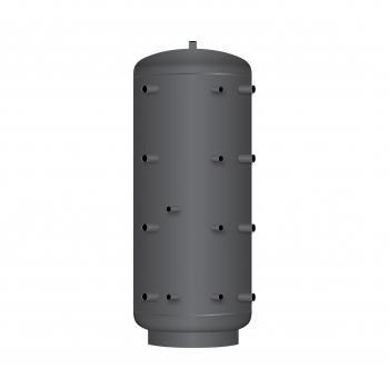 Pufferspeicher PR 1000 mit 1 Wärmetauscher, Durchmesser 790 mm und 90° Anschlüsse