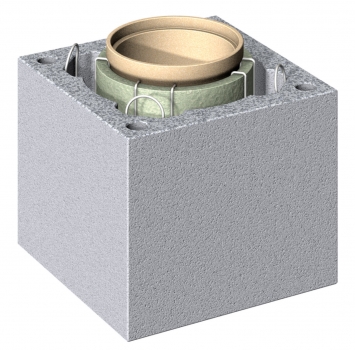 Schiedel Keramikschornstein SIK 160mm mit Luftzuführung und W3G Zulassung