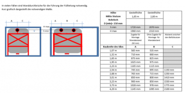 Aktion - Silotec Flachbodensilo Volummax rechteckig VM-R2 165 - Grundfläche 1,65 x 2,54 m - max. 4,4 t