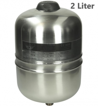 2 Liter Druckausdehnungsgefäß HYDRO PLUS INOX von Zilmet