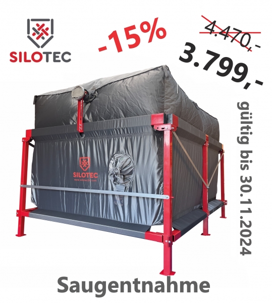 Aktion - Silotec Flachbodensilo Volummax rechteckig VM-R2 165 - Grundfläche 1,65 x 2,54 m - max. 4,4 t