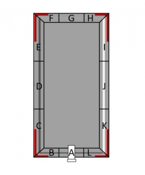 Aktion Silotec Holzpellets-Lager HPL 165 im Holzgestell - Grundfläche 1,65 x 2,23 m max. 4,36 t