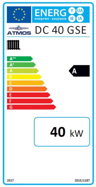 Energielabel ATMOS DC40GSE