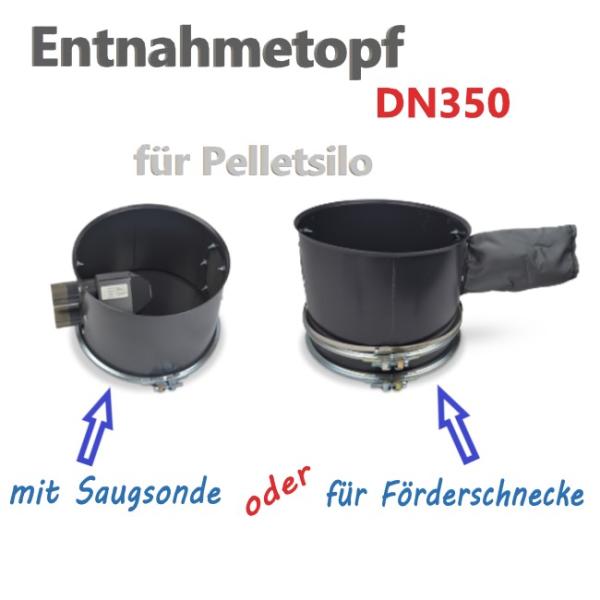 Silotec Entnahmetopf für Pelletsilo DN350 mit Spannband für Saug- oder Schneckenentnahme Silotec Entnahmetopf für Pelletsilo DN350 mit Spannband für Saug- oder Schneckenentnahme