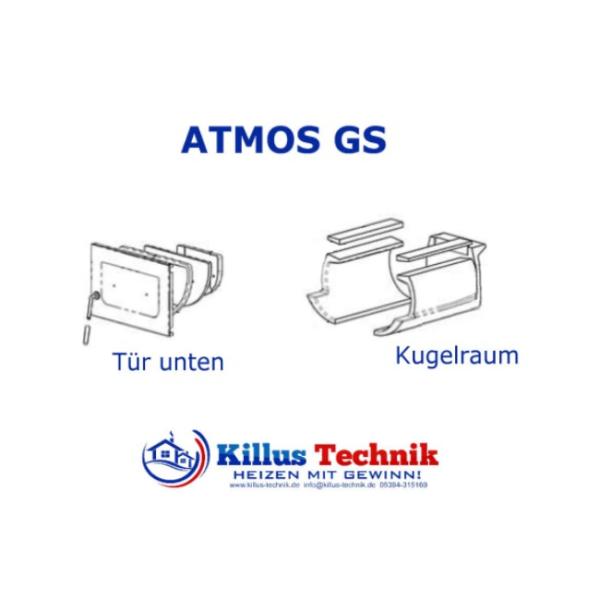 ATMOS GS 15 Keramik für den Brennraum und Tür unten