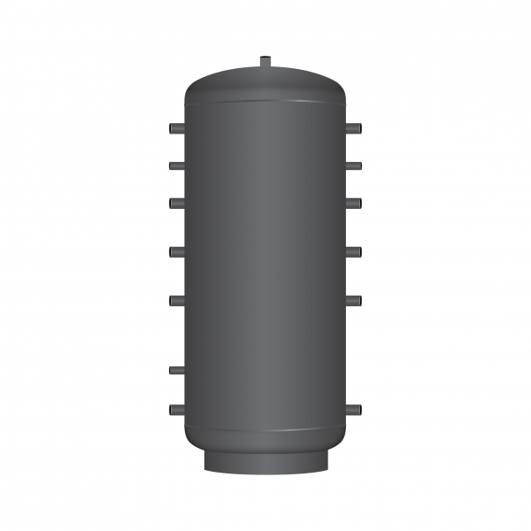 Pufferspeicher PR 500 mit 1 Wärmetauscher und 180° Anschlüsse