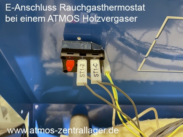 Rauchgasthermostat bis 300 °C - S0031 für ATMOS Holz- und Kohlevergaser