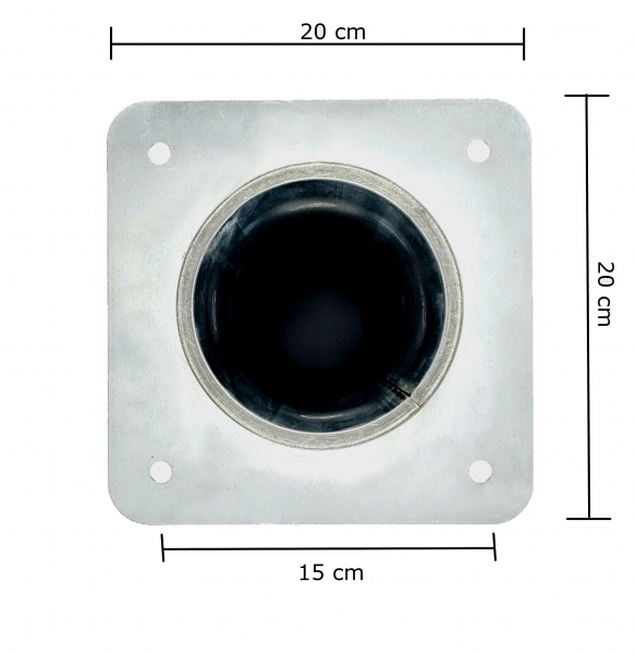 Pellet Befüllstutzen-Set 45° (Storz-A Kupplung) DN100 500mm lang - 2 Stück