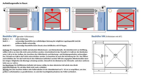 Aktion - Silotec Flachbodensilo Volummax rechteckig VM-R2 165 - Grundfläche 1,65 x 2,54 m - max. 4,4 t